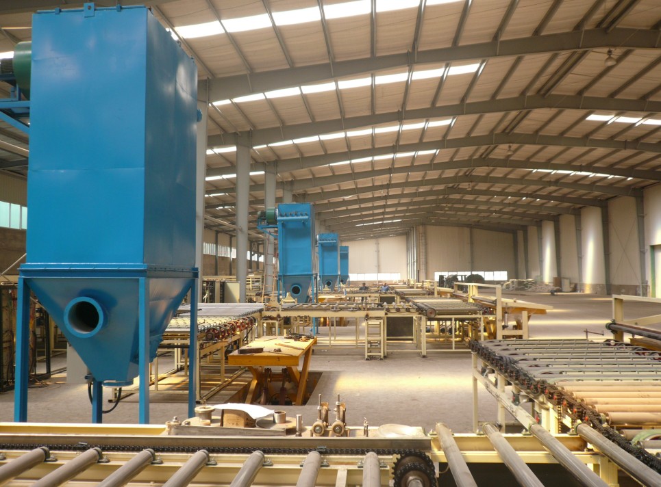 石膏板生產線的除塵系統